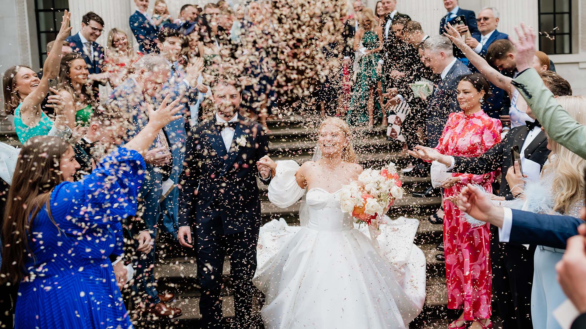 confetti at the old marylebone town hall by joasis