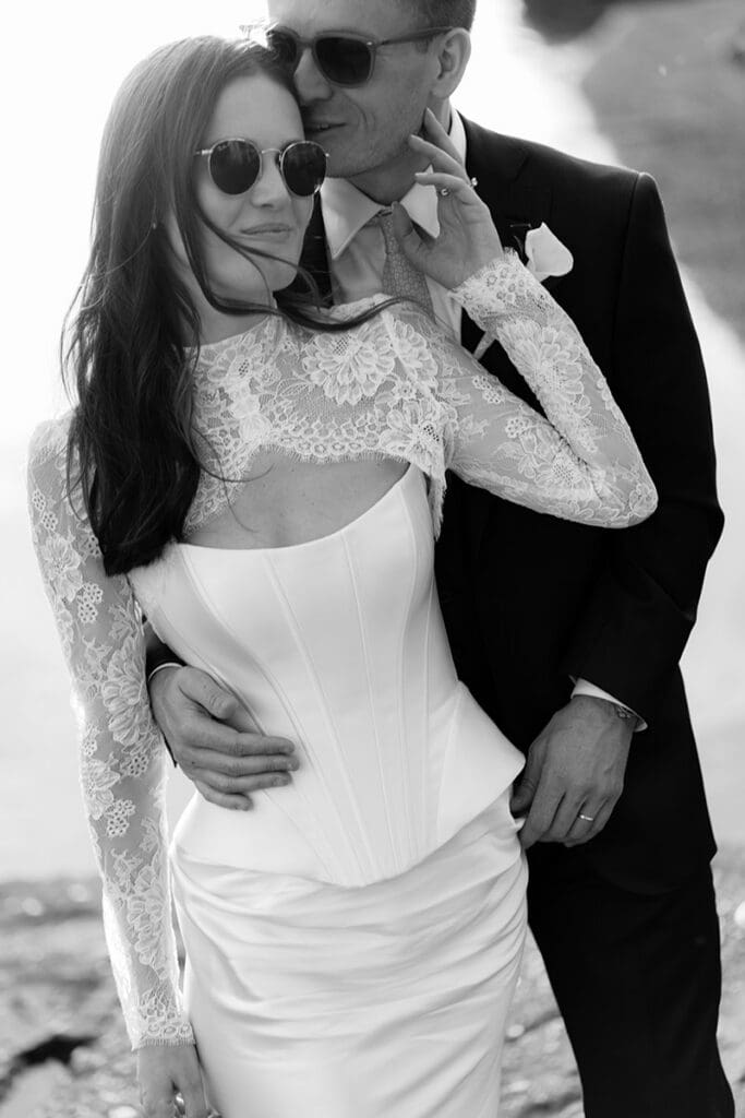 editorial couple portrait on 35mm film scotts richmond wedding photography